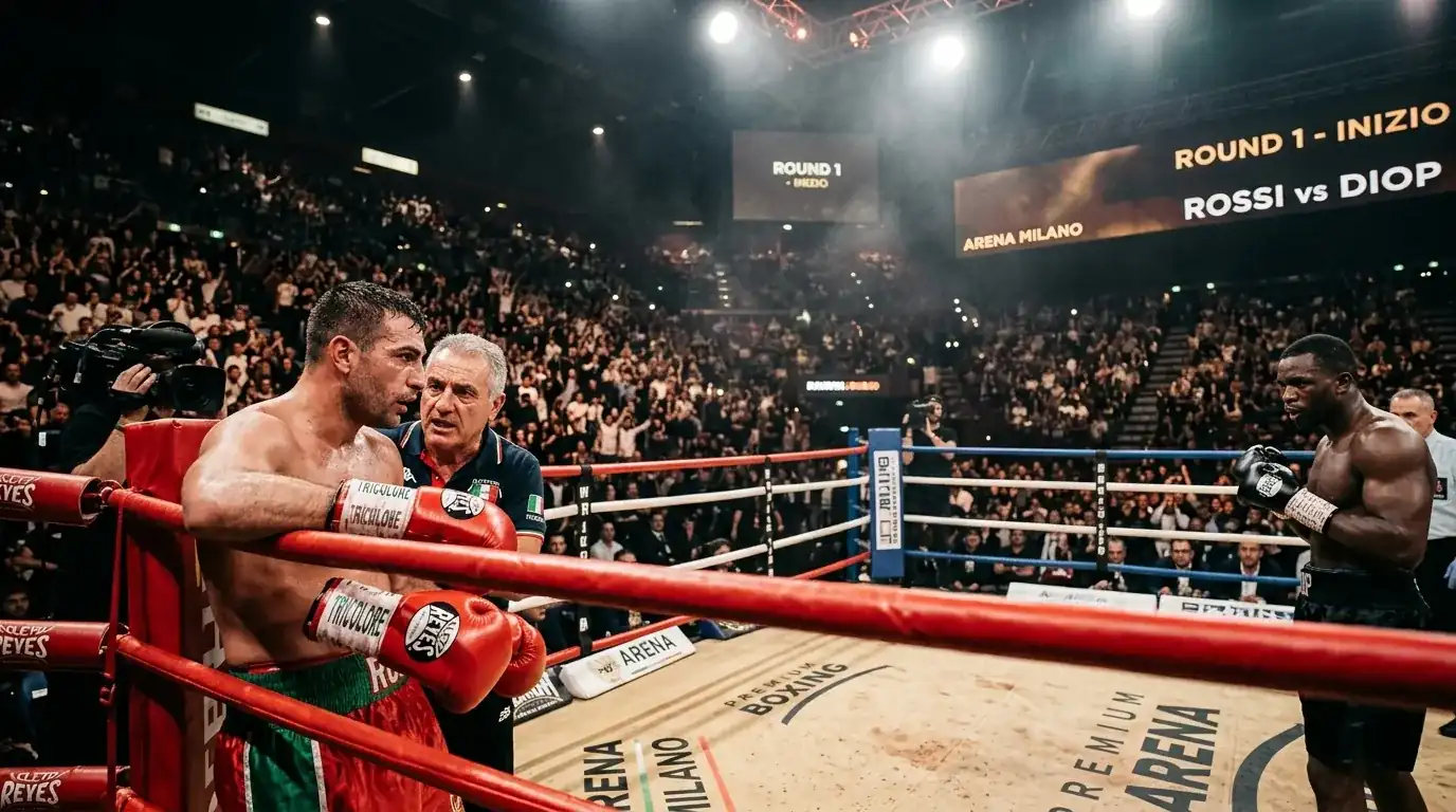 Schermata di palinsesto boxe con mercati 1X2, metodo di vittoria e round esatto su un bookmaker ADM